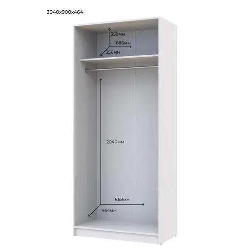 Прихожая Doros Alice и шкаф Promo 2 ДСП Белый/Дуб Сонома (42005078) - фото 2