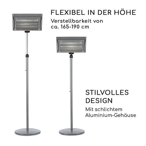 Інфрачервоний обігрівач Blumfeldt Heat Guard Focus IR ComfortHeat 1000/2000 W (10032518) - фото 3