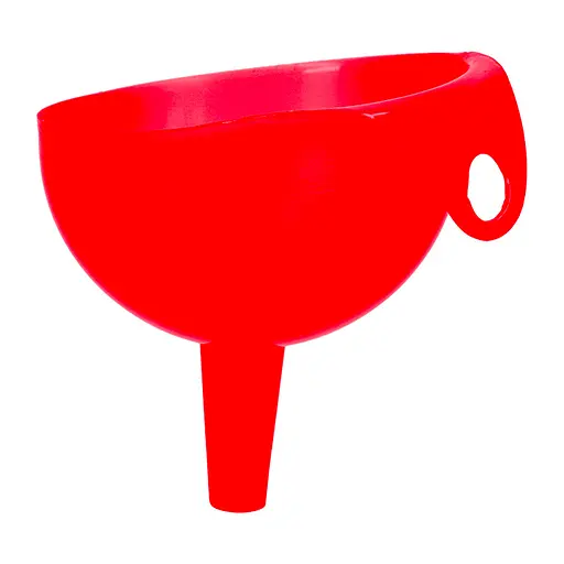 Лейка сливная воронка пластмассовая на банку, Kitchette Красный 84522 - фото 4