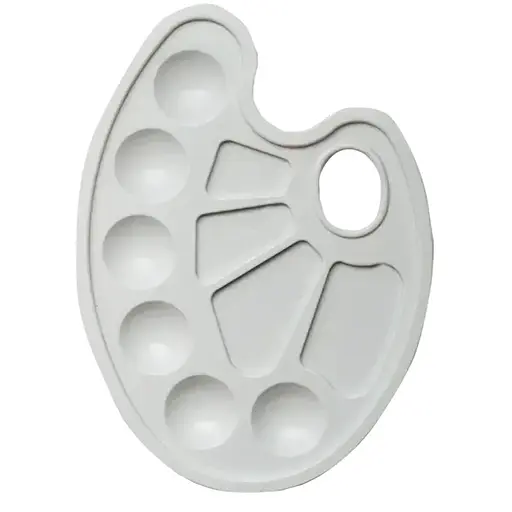 Палитра для рисования Белая ZiBi ZB.6923-12 Комбинированная 225х161 мм