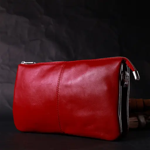 Кожаная женская сумка Grande Pelle 26х15.5х3 см sum0023602 - фото 9