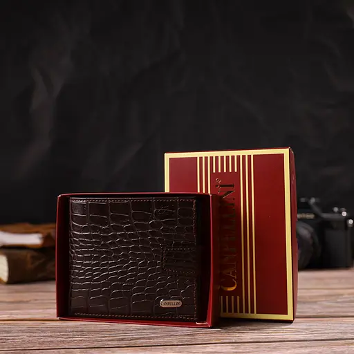 Мужской кожаный кошелек Canpellini 11.5х9.7х2 см acs0025629 - фото 8