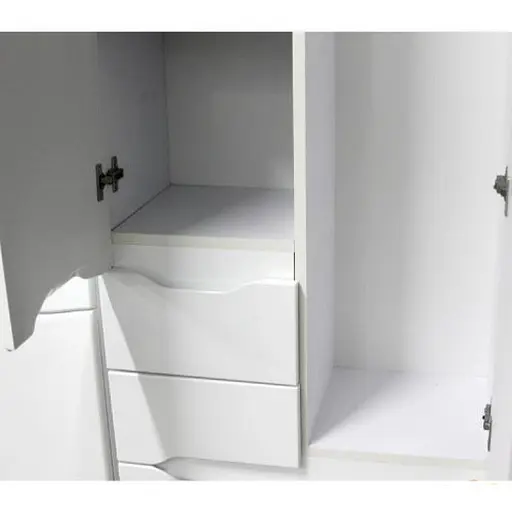 Пенал підлоговий для ванної Пік Альба 60 см Білий 30412 - фото 7