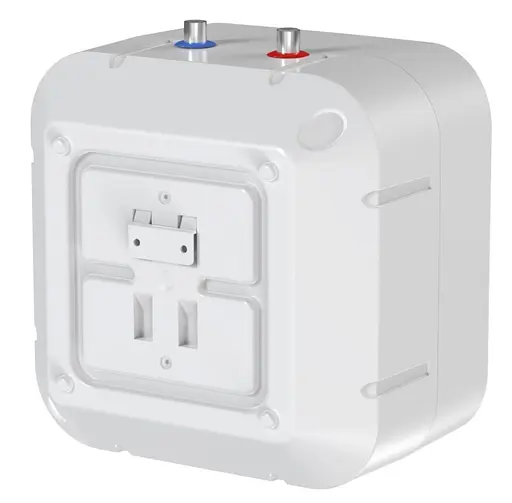 Водонагрівач електричний Aquatronic, 1500 Вт, мокрий ТЕН, 15 л під мийку, вертикальний, квадратний, білий (Сompact WU1515 C2M) - фото 9