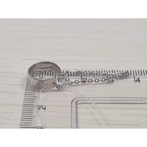 Срібна сережка-кафф на хелікс Qvaliz. 91201403 - фото 3