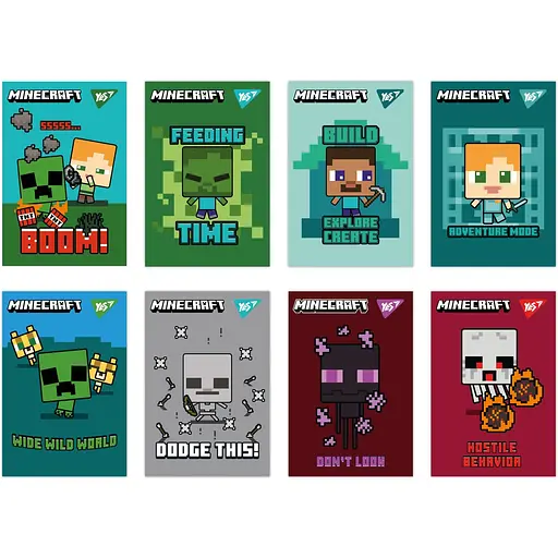 Блокнот Yes Minecraft А7, 48 аркушів(152110) - фото 2