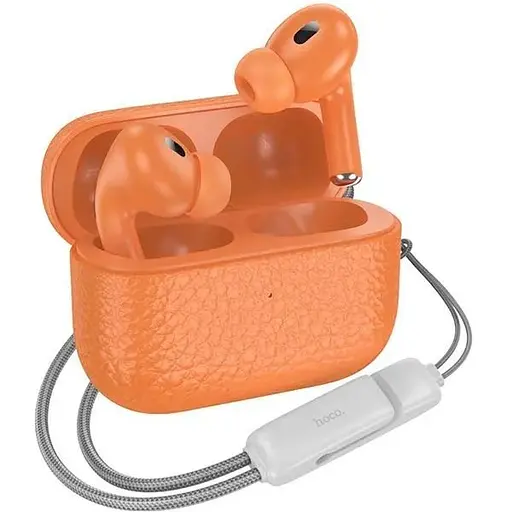 Бездротові навушники Hoco Q9, вакуумні, BT5.3, 40mAh, 300mAh, 7h, orange