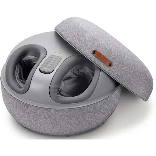 Beurer Масажер для ніг, від мережі, 8.1кг, 3 програми, підігрів, сірий
