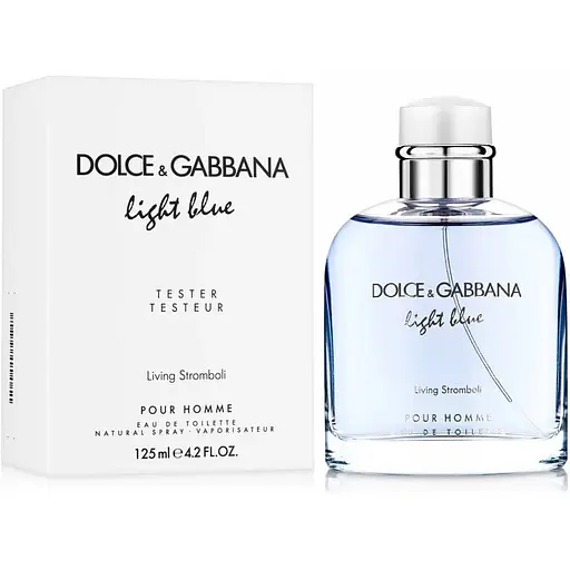 Туалетна вода тестер Dolce & Gabbana Light Blue Living Stromboli Pour Homme 125 мл - фото 1