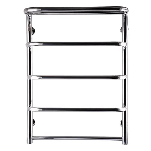 Водяна рушникосушка Unio KSp W 700-500-5 Каскад скоба з полицею, Хром - фото 1