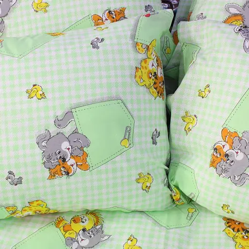 Полуторне простирадло зелене 110х140 см - фото 3