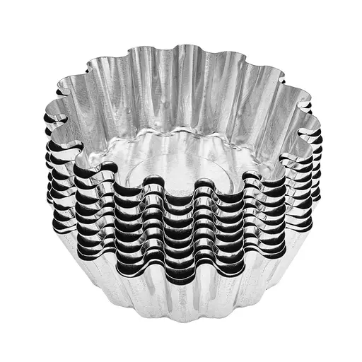 Формочки для випікання кошиків кексів і тарталеток важкі Ø верх 12, низ 8, висота 3.8 см (набір з 10 штук), Master Class 86948 - фото 2