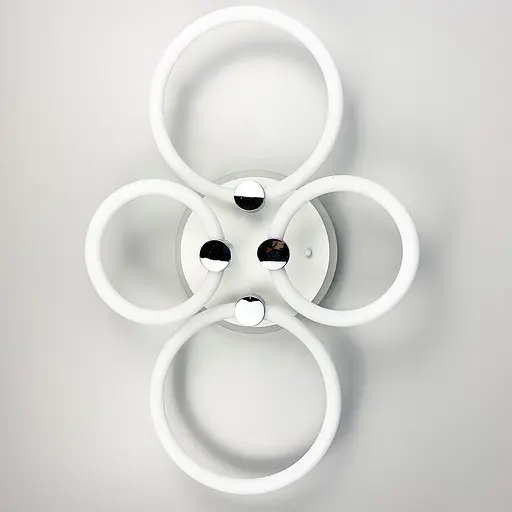 LED люстра с кольцами, рассеивающая свет на 360° Line.F A 2838/2+2 RGB LED - фото 1