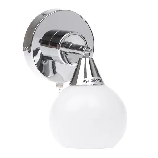 Бра Brille BR-712W/1 настенное накладное в спальню с выключателем классическое E14 CH - фото 5