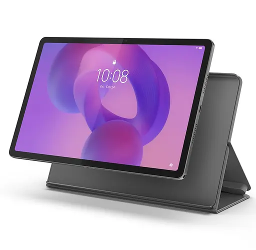 Планшет 11` Lenovo Idea Tab 5G, Luna Grey, 2560x1600 (IPS, 90 Гц), MediaTek Dimensity 6300 (8 ядер), Mali-G57 MC2, 8Gb, 128Gb, ​​microSD, 8Mp + 5Mp, 4x. 1xType-C, 7040 mAh, Android 15, Lenovo Tab Pen, чехол (ZAFM0065UA) - фото 3