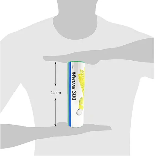 Набір нейлонових воланів для бадмінтону "Mavis 350" NE-MAV-350 жовтий 6 шт - фото 3