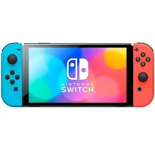 Игровая консоль Nintendo Switch OLED model Neon Blue-Red + Игра EA SPORTS FC 24 русская версия - фото 1
