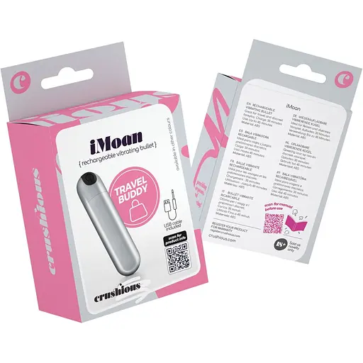 Вібраційна куля Crushious Imoan акумуляторна срібляста 7.6 х 2 см - фото 7