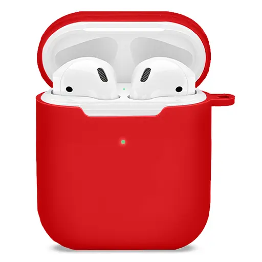 Чохол для навушників MAKE Apple AirPods 1/2 Silicone Red