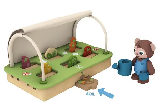 Деревянный развивающий набор Hape Органическая теплица E3416 для юных садоводов - фото 2