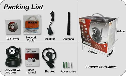 IP камера Apexis APM-J011-WS (Чорна) - фото 6