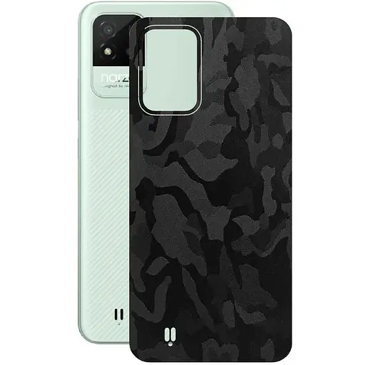 Защитная пленка StatusSKIN для Realme GT Explorer Master 2021 Корпус Винил Металл черный - фото 1