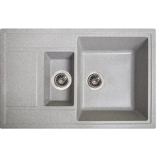 Гранітна кухонна мийка Romzha Jorum 78D Seda (601) з 1.5 чашами - фото 1