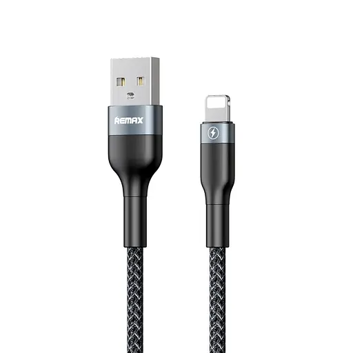 Кабель Remax Sury 2 USB 2.0 to Lightning 2.4A 1 м черный (RC -064i-b) - фото 1