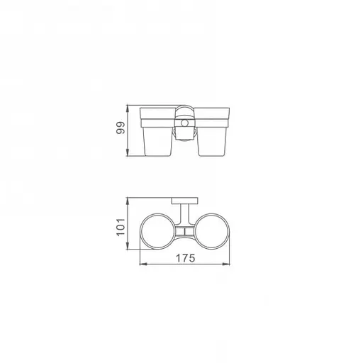 Стакан с держателем для зубных щеток Frap F1908 - фото 5