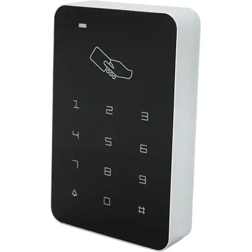 Накладна кодова клавіатура Voltronic внутрішня сенсорна з вбудованим зчитувачем Proximity карт T6-ID (115 х 75 х 20) - фото 1
