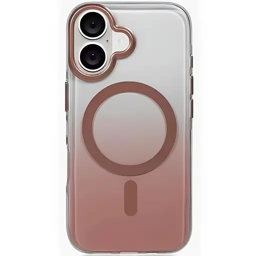Чохол Epik TPU+PC Shadow with MagSafe для Apple iPhone 16, 6.1 Rose Gold