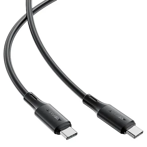 Кабель Acefast C17-03 USB-C to USB-C silicone charging data cable чорний - фото 3