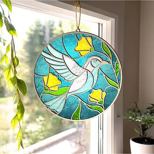 Набір для вітражного живопису за номерами "Весна прилетіла" FDSGK-008 - фото 3