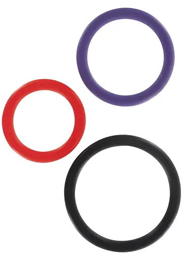 Эрекционное кольцо Toy Joy Triple G-Ring Set 3 шт. мульти - фото 2