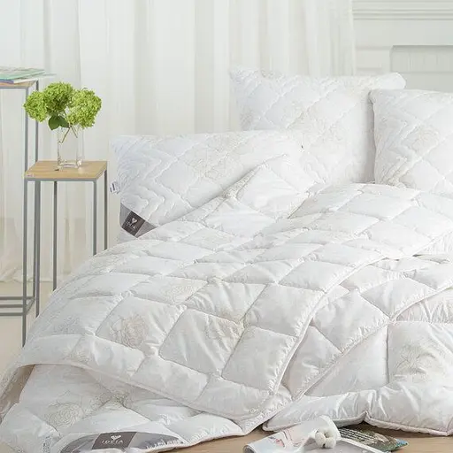 Ковдра Ideia 4 Сезона зима-літо Антиалергенне волокно Дві ковдри троянда 175х210см (8-9562*002) - фото 12