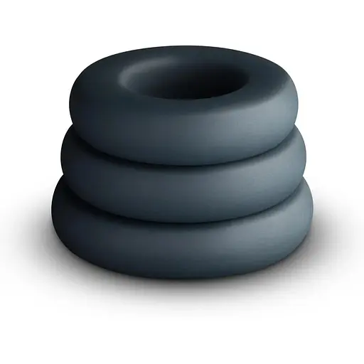 Набір ерекційних кілець BOners 3-Piece Hefty Cock Ring Set - фото 3