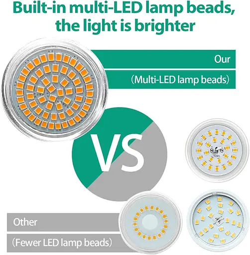 Світлодіодні лампи HFCDL 12 шт. в упаковці MR16, теплий білий 3000K, 4 Вт - фото 3