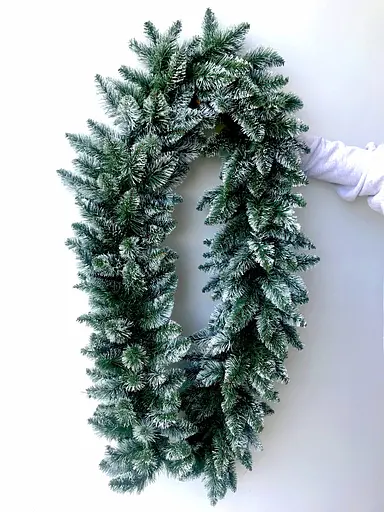 Гірлянда хвойна Hvoya Elegant з плівки зелена з білими кінчиками 3 м - фото 6