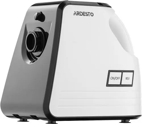 М'ясорубка Ardesto MGA-2300W, White/Black, 2300Вт, 4 диски, соковижималка для томатів та ягід, насадки домашніх ковбасок та кеббе, реверс, 2.2кг/хв - фото 5