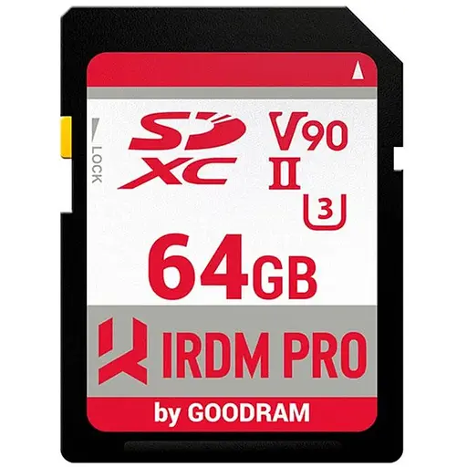 Memory card SD 64Gb GoodRAM IRDM PRO SDXC V90 UHS-II U3 Retail