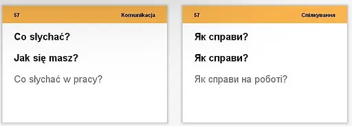 Настільна гра English Student Картки для вивчення розмовної польської мови English Student (укр.) (39122656) - фото 3