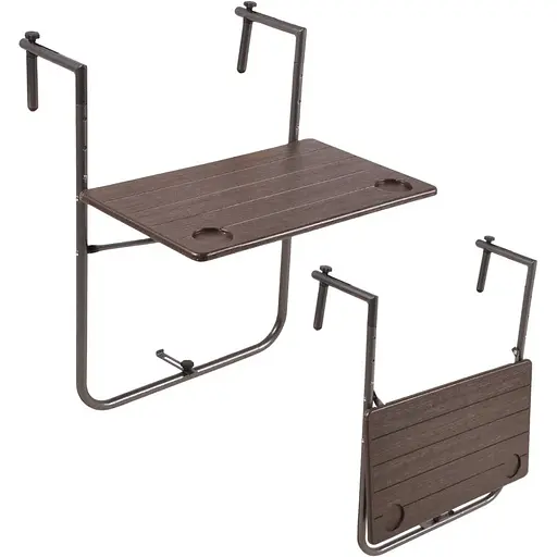 Підвісний столик Chomik Garden Line Solo балконний коричневий - фото 2