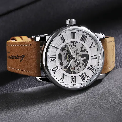 Наручний годинник Forsining Vintage Pro Сріблястий (3275) - фото 6