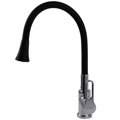 Смеситель для кухни Globus Lux Dolly GLD-0203LA-B01 стильный кран для мытья с высоким сливом для удобства использования - фото 2