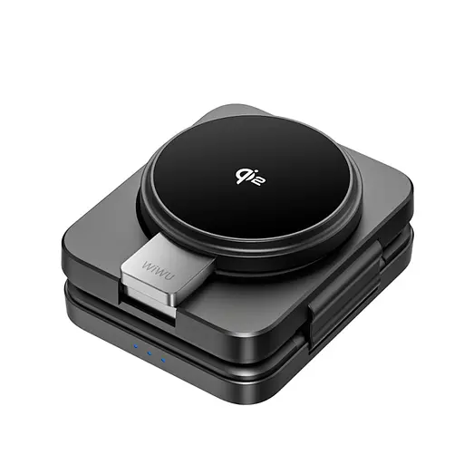 БЗП WIWU Wi-W028 QI2 3 in 1 wireless charger Black - фото 3