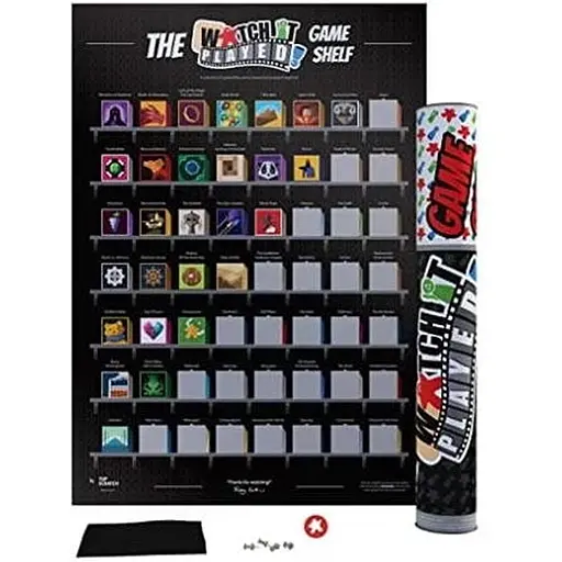 Top Scratch Скретч постер Watch It Played Game Shelf (ВР_С-ПВПГШ) - фото 1
