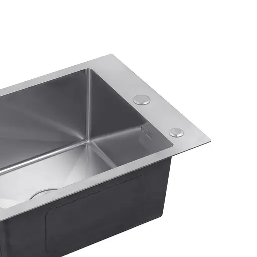 Кухонная мойка Kroner KRP Gebürstet - 4050HM (3,0/1,0 мм) CV029164, Нержавеющая сталь - фото 5