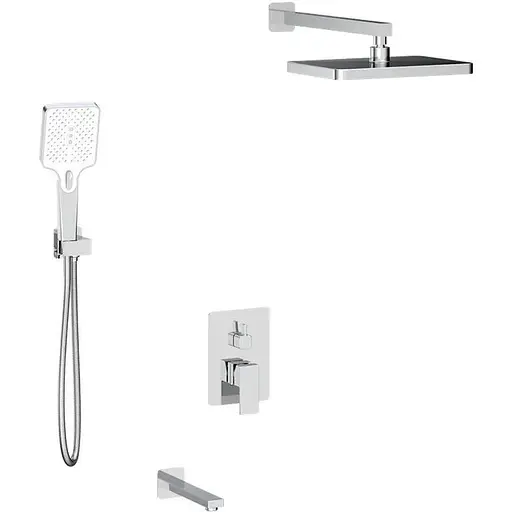 Душова система прихованого монтажу Haiba Gaudi 009 HB9595, Хром - фото 1