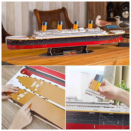 Пазл Cubic Fun Тривимірна головоломка-конструктор Титанік (T4011h) - фото 5