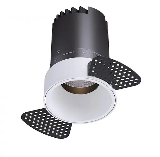 Світильник точковий врізний KLOODI KD-GIRON134 TR 12W 4K 38D WH/REF-WH - фото 1